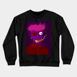 Smoking Punk Boy Crewneck Sweatshirt